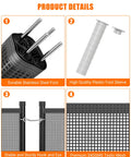 Mesh Pool Safety Fence For Inground And Above Ground Pools 4 Ft By 12 Ft With Stainless Steel Feet Weatherproof Outdoor