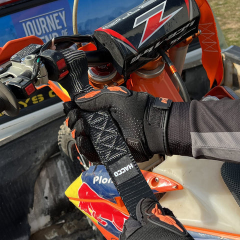 Heavy Duty Ratchet Straps With Padded Handle 5280 Lb Break Strength One Point Six Inch Wide Tie Down Straps S Hook And Soft Loop Eight Feet For UTV Motorcycle Truck Cargo Secure Built Tough And Easy To Use securing a motorcycle