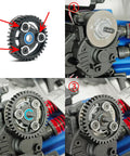 Carbon Steel Main Spur Gear Set For One Eighth Scale RC Revo Upgrades With 36T 38T 40T Options 1M Module installation process