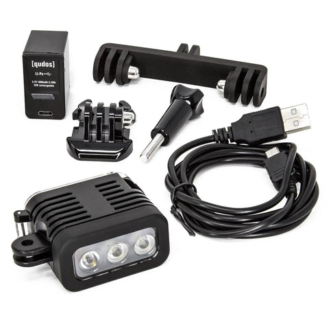 Forty Meter Waterproof LED Underwater Dive Light For GoPro And Other Sized Action Cams Bright POV Illumination accessories kit
