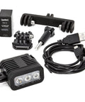 Beefy Underwater GoPro Light For Hero 3 Through 14, 300 Lumen LED, 40M Waterproof with accessories including mount and USB charger
