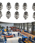 10 Pack Metric M6X1mm Straight Hydraulic Grease Fitting Zerk Nipples 201 Stainless Steel High Hardness Rust Proof Designed To Withstand Harsh Industrial Environments Keeping Machinery Lubed Up Solid And Running Smooth Like New Gear Today. M6 grease fittings for industrial machinery
