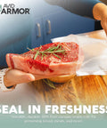 Heavy Duty Vacuum Sealer Bags 200 Quart 8x12 Inches For Food Storage And Sous Vide Meal Prep BPA Free Pre Cut Embossed Grooved Seal