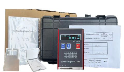 Roughness Tester Portable Profilometer With Four Testing Parameters Ra Rq And Rz Rt High Accuracy To 0.01 μm OLED Color Display