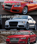 Front Bumper Lip Splitter Spoiler Kit For Audi A5 S5 A4 S Line B8 Series 2008 2017 Gloss Black 3 Piece Chin Air Dam Body Kit Models