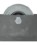 Heavy duty V-groove gate wheels with sealed bearings and detachable bolt for 3 and 4 inch frames, shown in metal gate box.