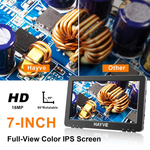 7 Inch HDMI Digital Microscope With 1200X Coin Magnification For Lit Coin Viewing On TV Or Monitor, USB PC Recording With 32GB Card, Capture Every Detail Of Your Coins In High Definition, 7-inch IPS screen