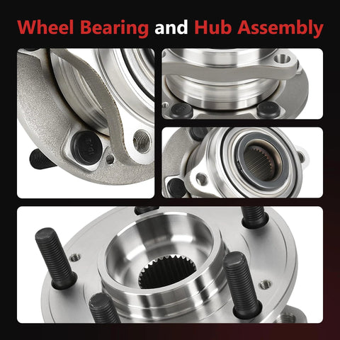 Two Piece Front Wheel Bearing And Hub Assembly Fits Hyundai Nexo Sonata Tucson Veloster N And Kia Cadenza Optima Sportage
