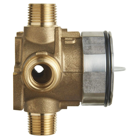 Rough In Shower Valve With Universal Inlets And Outlets Unfinished RU101 Flush Plug For Easy No Brainer Install And Testing