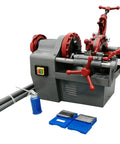 Heavy Duty Electric Pipe Threader For Half To Two Inch Npt Metal Pipes with cast iron dies and auto oiler, copper motor.