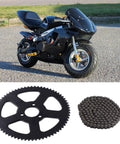 Beefed Up Heavy Duty 25H 136 Links Chain With 68 Tooth Rear Sprocket For 49Cc Pocket Bike Mini Bike 2 Stroke Off Road Motorcycle