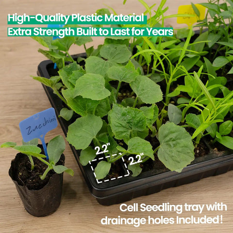 Two Pack 60 Cell Seed Starter Kit With Humidity Domes And Seedling Heat Mats For Easy Cloning Propagation And Germination Station Your All In One Garden Grow Kit For Beginners And Pros