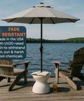 Versatile ShadeTable Pool Umbrella Table For In Pool Or On Deck Use Fits 1.5 Inch Umbrellas In Water Up To 12 Inches Deep