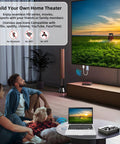Family using Wireless HDMI Transmitter And Receiver Kit For 4K Display With 165 Feet Range No Drivers Needed in living room