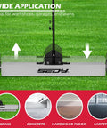 36 Inch Rolling Magnetic Sweeper With 40 Inch Telescoping Magnetic Pickup Tool, Magnetic Trays, 55 Pound Capacity on grass