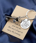 Dope Mini Skateboard Keychain For Skaters And Gift Lovers, Stainless Steel Pendant 1.18 Inches on inspirational card