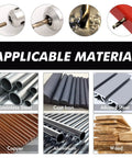 115 Piece Cobalt Drill Bit Set For Hardened Metal Wood And Plastic M35 High Speed Steel materials like steel, copper, and wood