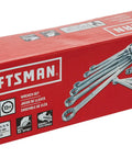Metric Wrench Set 15-Piece With 12-Point Box End Chrome Finish And Quick Engagement For Pros 15 Degree Offset packaging