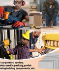 Top Shelf 5000 Count 16 Gauge Galvanized Finish Nails Assorted Lengths Engineered For Pneumatic And Electric Brad Nailers Slam Dunk Fasteners For Everyday Carpentry, various carpentry tasks, nail guns in use.