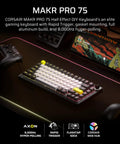Next Level Magnetic Mechanical Gaming Keyboard Features An All Aluminum Frame And Compact 75 Layout With Butter Smooth Adjustable Switches And Killer Rgb Lights, showing a stylish aluminum body and customizable keys.