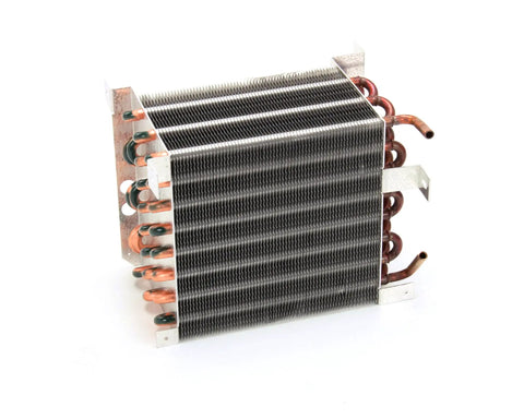 Pro Grade Evaporator Coil Without Coil Coat For Commercial Refrigeration OEM Replacement Part 028815 close-up of copper tubing and fins