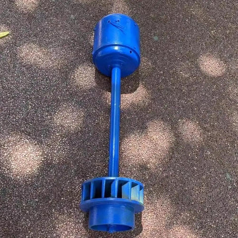 Axial Flow Hydro Turbine Generator For Off Grid Power, 220V AC Single Phase Small Hydropower System, blue turbine on ground