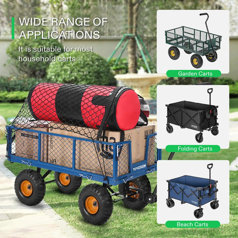 Heavy Duty Nylon Cargo Net For Garden And Folding Wagons Measures 36 By 30 Inches Black Elastic Mesh Keeps Your Haul Locked Down Tight With Zippered Stuff Sack For Beach Cart Truck Bed And Utility Trolley