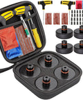 Tesla Jack Pad Set 4 Pack Rubber Lifting Pucks For Model 3 Y S X with storage box and tools, including T-handles and screws