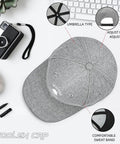 Top view of cool lightweight baseball cap for men with a modern design that looks dope and makes a statement adjustable fit
