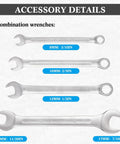 Motocross Tool Kit For Japanese Motorcycles 25 Piece Set with four chrome vanadium combination wrenches in various sizes