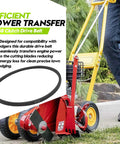 4L-300 Drive Belt Replacement For 30 Inch Walk-Behind Edger Mower Go-To Belt For 30 Inch System Part 2058 Durable Easy Fit Reliable Performance For Smooth Operation And Long-Lasting Durability, black belt on edger mower