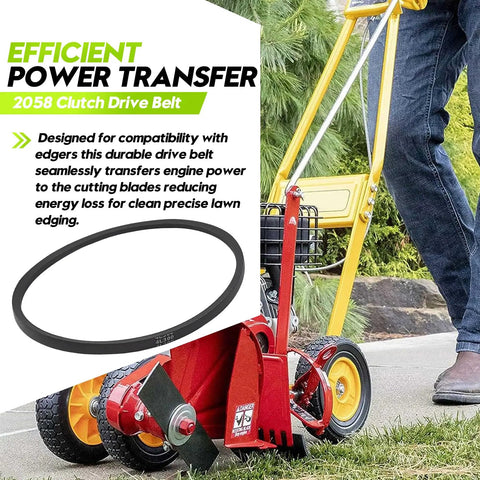 4L-300 Drive Belt Replacement For 30 Inch Walk-Behind Edger Mower Go-To Belt For 30 Inch System Part 2058 Durable Easy Fit Reliable Performance For Smooth Operation And Long-Lasting Durability, black belt on edger mower