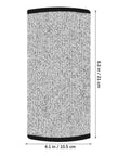 Real Deal Cut Resistant Arm Sleeves For Mechanics And Gardeners With Snug Stretch Fit Anti Puncture Forearm Guards That Make The Daily Grind A Total Breeze In Black Gray, showing top view with dimensions.