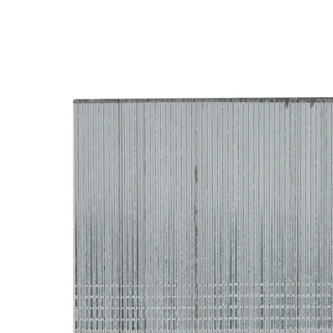 Pro Grade 18 Gauge Brad Nails 1 1/4 Inch Rust Proof Galvanized Steel close-up view showing glue collation for smooth trim and molding use.