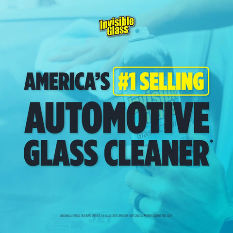 Top Shelf Foaming Auto Glass Cleaner Blast Away Road Grime And Bird Droppings From Windshield And Windows Without Leaving Streaks Or Smudges For A Flawless Shine Every Time 19 Ounce Spray Pack Of 2 on a car interior.