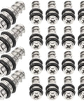 Twenty Piece Silver Shelf Pegs With Self Tapping Screws Cold Rolled Steel Shelf Supports shown in array formation
