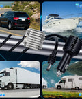 Heavy Duty Car Power Adapter For Satellite Routers Delivers Rock Solid 30V Output Smooth 105W Charging Fits 12V And 24V Vehicles with cable connections.