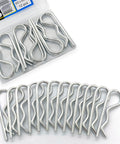 Beefed-Up Heavy Duty Hitch Pins 12 Pack With Spring Retaining R Clips M3x60mm For Trailers Tractors Lawn Mowers Carts And Trucks