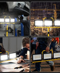 Heavy Duty Led Work Light With Beefy Telescoping Tripod, 30000 Lumens, Three Pivotable Heads, Waterproof Housing, And Badass 16 Ft Power Cable For Projects used in garages and outdoor construction.