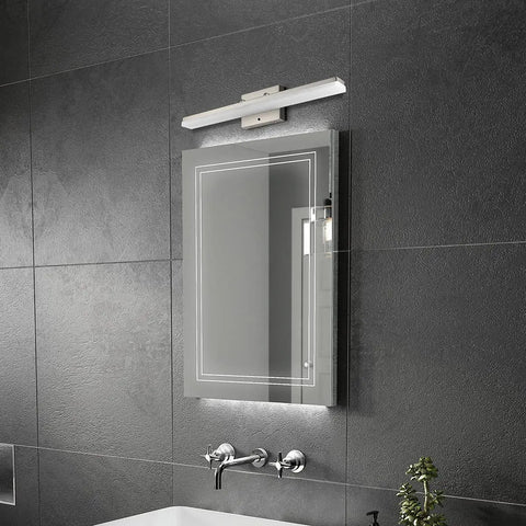 24 Inch Dimmable LED Vanity Light With Three Color Temperatures 3000K 4000K 5000K, Instant On, Eye Caring Modern Brushed Nickel, 1680 Lumens