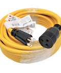 NEMA 6-15 Extension Cord 50 Ft From 6-15P To 6-15R With 6-20R Adapter 250V 20A 5000W Copper Wire Heavy Duty Cable