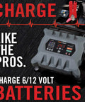 All In One Fully Automatic 20 Amp Smart Charger For 6V And 12V Batteries Battery Maintainer with charger on carpet