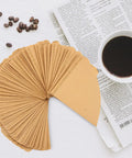 Two Cone Coffee Filters For Pour Over V60 Dripper And Drip Coffee Maker 1 To 4 Cup 100 Count Natural Unbleached Disposable Size 02 displayed