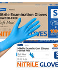 Nitrile Exam Gloves 3.5 Mil Thick Powder Free Latex Free Food Safe Disposable Gloves For Cooking Cleaning And Everyday Medical Tasks Blue 1000 Count Small