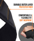 Kickass Magnetic Wristband With Thumb Loop Keeps Screws Nails And Drill Bits Locked Tight While You Tackle Projects Crafted From Reinforced Ballistic Nylon showing durable polyester fiber and soft neoprene fit.