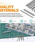 100 Pcs M6 Stainless Steel Dowel Pin Kit With 11 Sizes From M6x6mm To M6x45mm Heavy Duty Shelf Supports For DIY Projects