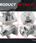 Heavy Duty Drop In Engine Water Pump With Gasket No Sweat Install Perfect Fit For Chevy Trailblazer Colorado Canyon Gmc Envoy Rainier Models visible from multiple angles