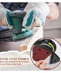 Ditch The Dust For Good With These 20Pcs Hook And Loop Sanding Discs Made From Premium Aluminum Oxide featuring a round hole design for sanders.