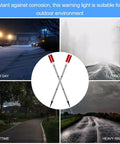 Solar Powered Driveway Markers Pack Of 10 Reflective Red Go To Lights For Night Visibility And Weatherproof Safety in varying weather conditions