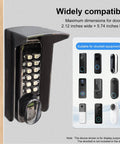 Wide view of Glare Sun Shade Doorbell Rain Cover For All Weather Outdoor Protection No Nonsense Weatherproof PC Plastic Shield